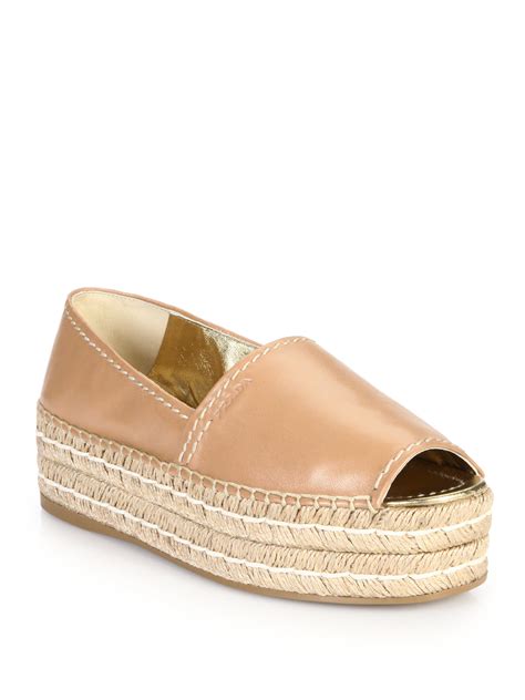 prada open platform espadrilles|prada peep toe espadrilles.